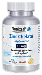 Zinc chélaté bisglycinate 15 mg Nutrixeal
